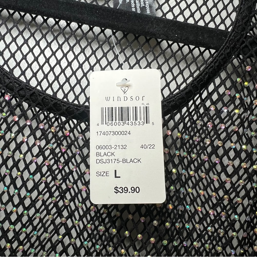 Windsor Rhinestone Tank Top Size L - Picture 3 of 4
